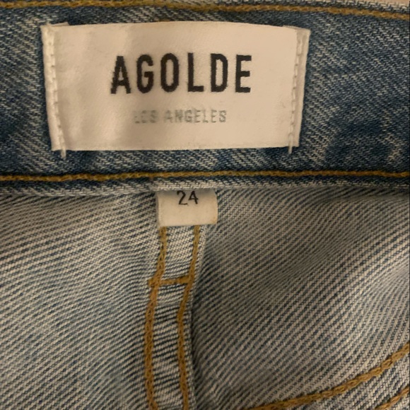 AGOLDE 90'S PINCH WAIST HIGH RISE STRAIGHT SOUNDWAVE SIZE 24 - Picture 5 of 7